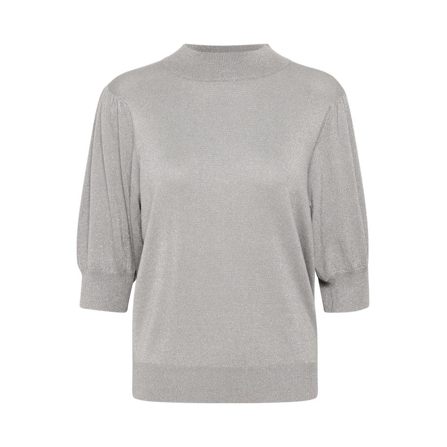 Kaffe Kaffe Trui KA Regina lichtgrijs / zilver -