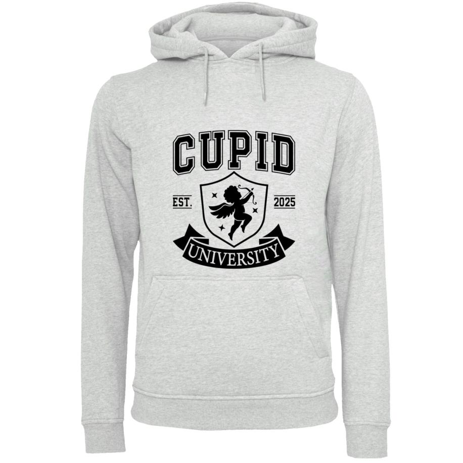 F4NT4STIC F4NT4STIC Sweatshirt Cupid University Valentinstag grijs / zwart -