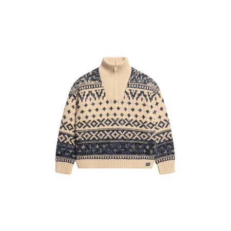 Superdry Trui Ski Lodge donkerbeige / blauw