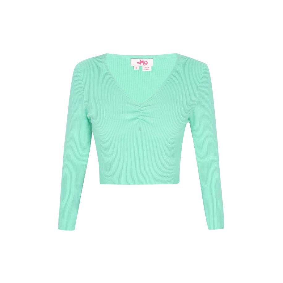MYMO Trui Comfy turquoise Groen