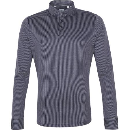 Blue Industry Longsleeve Polo Rugby Stripe Navy