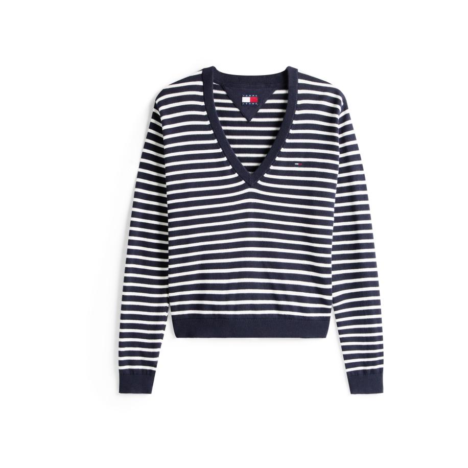 Tommy Jeans Tommy Jeans Trui Essential marine / wit -
