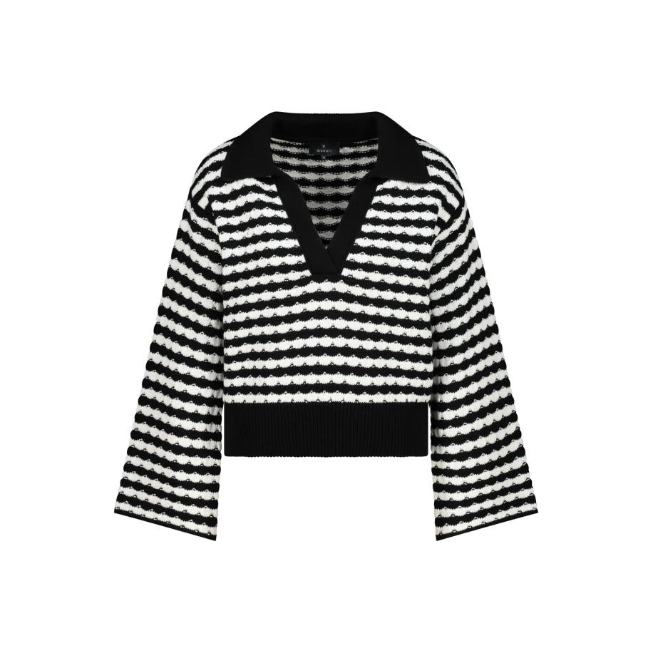 Monari monari Trui zwart / wit -