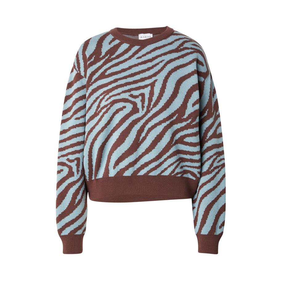 mazine Trui lichtblauw / bruin Blauw