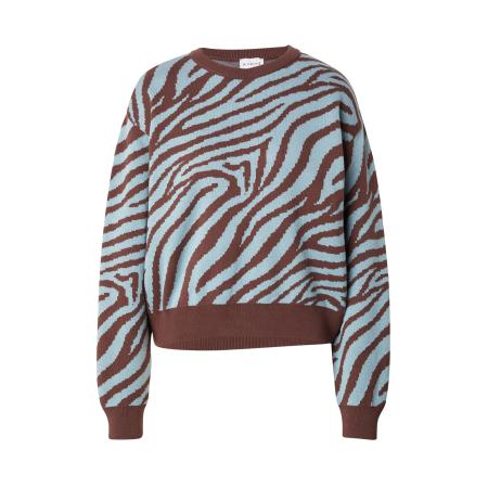 mazine Trui lichtblauw / bruin