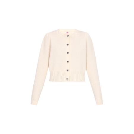 MYMO MYMO Gebreid vest Young Fashion offwhite