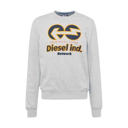 Diesel DIESEL Sweatshirt Ginn grijs gemêleerd / oranje / rood / zwart