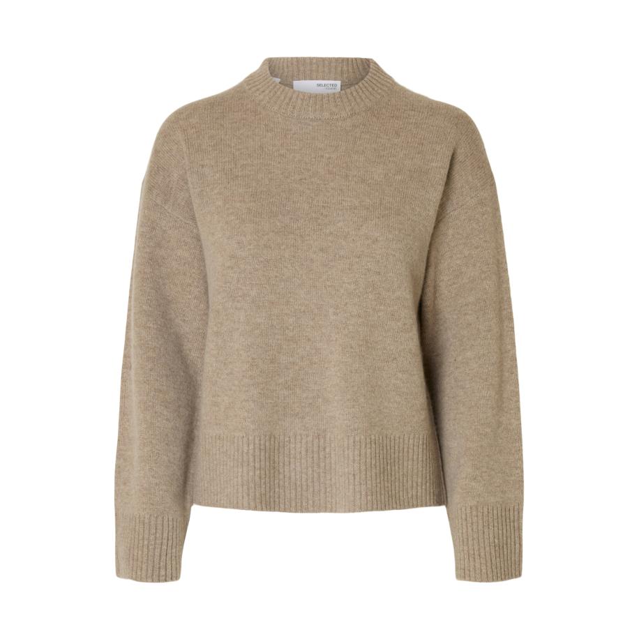 Selected SELECTED Trui SLFCILLE donkerbeige -