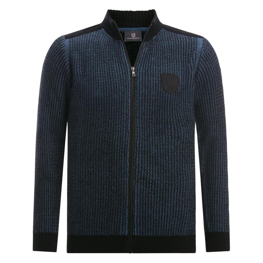 jan vanderstorm Jan Vanderstorm Gebreid vest Halsten blauw / navy -