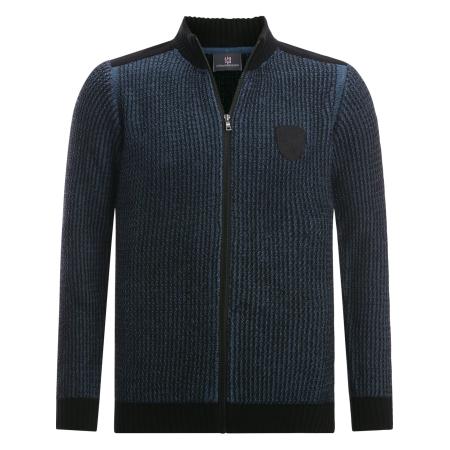 jan vanderstorm Jan Vanderstorm Gebreid vest Halsten blauw / navy