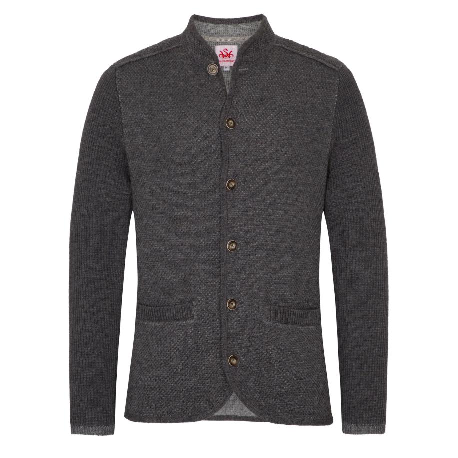 Spieth & Wensky SPIETH & WENSKY Gebreid vest Gasteig antraciet -