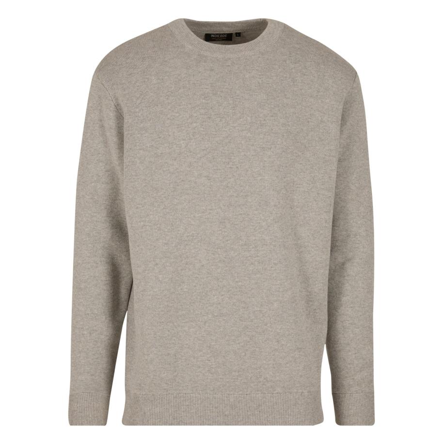 INDICODE JEANS Trui Bellino lichtgrijs Grijs