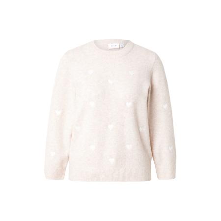 Vila VILA Trui VIHEART beige / wit