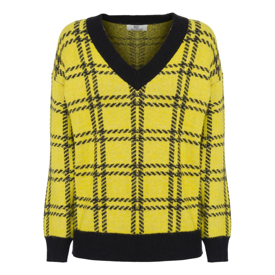 Influencer Influencer Trui geel / zwart -