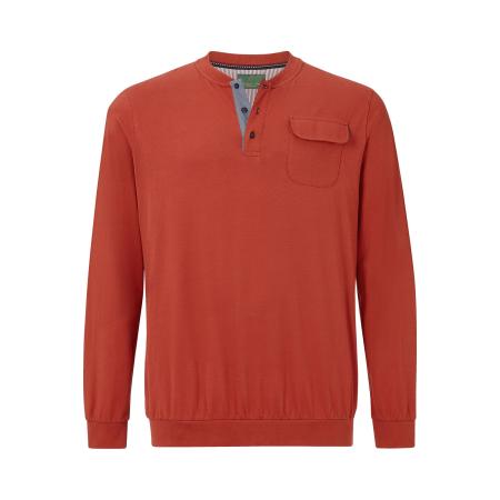 Charles Colby Sweatshirt oranje, Effen