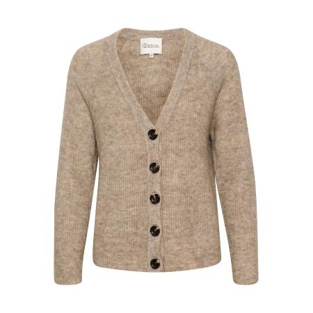 My Essential Wardrobe My Essential Wardrobe Gebreid vest beige gemêleerd