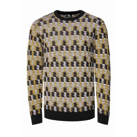 Rusty Neal Rusty Neal Trui geel / antraciet / wit