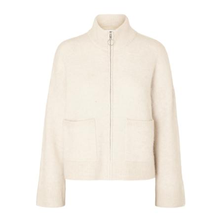 Selected SELECTED Gebreid vest SLFSIA RAS beige