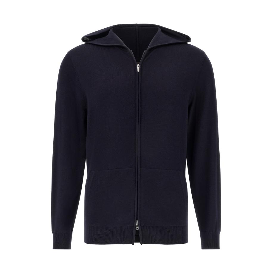 Boggi Milano Boggi Milano Gebreid vest marine -