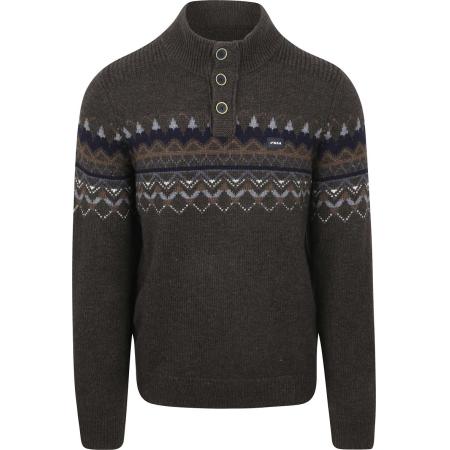 NZA Pullover Iker Nordic Wool Blend Hazel