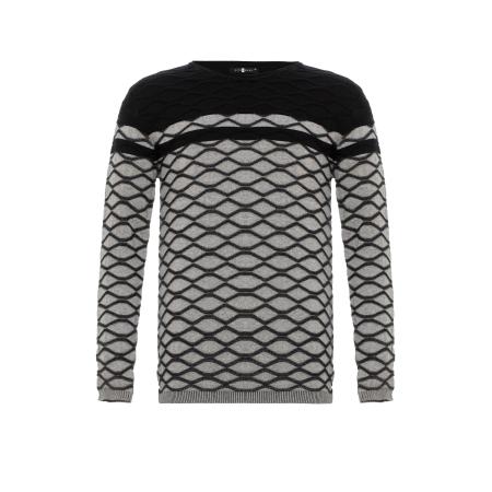 Cipo & Baxx CIPO & BAXX Trui grijs / zwart