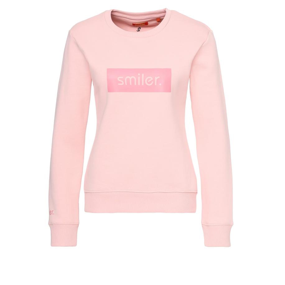 smiler. smiler. Sweatshirt Cuddle rosa / donkerroze -