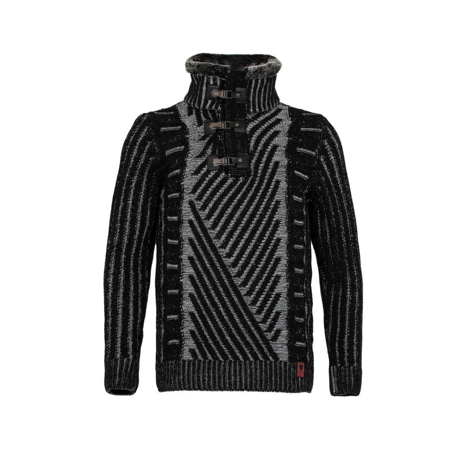 Cipo & Baxx CIPO & BAXX Trui grijs / zwart -