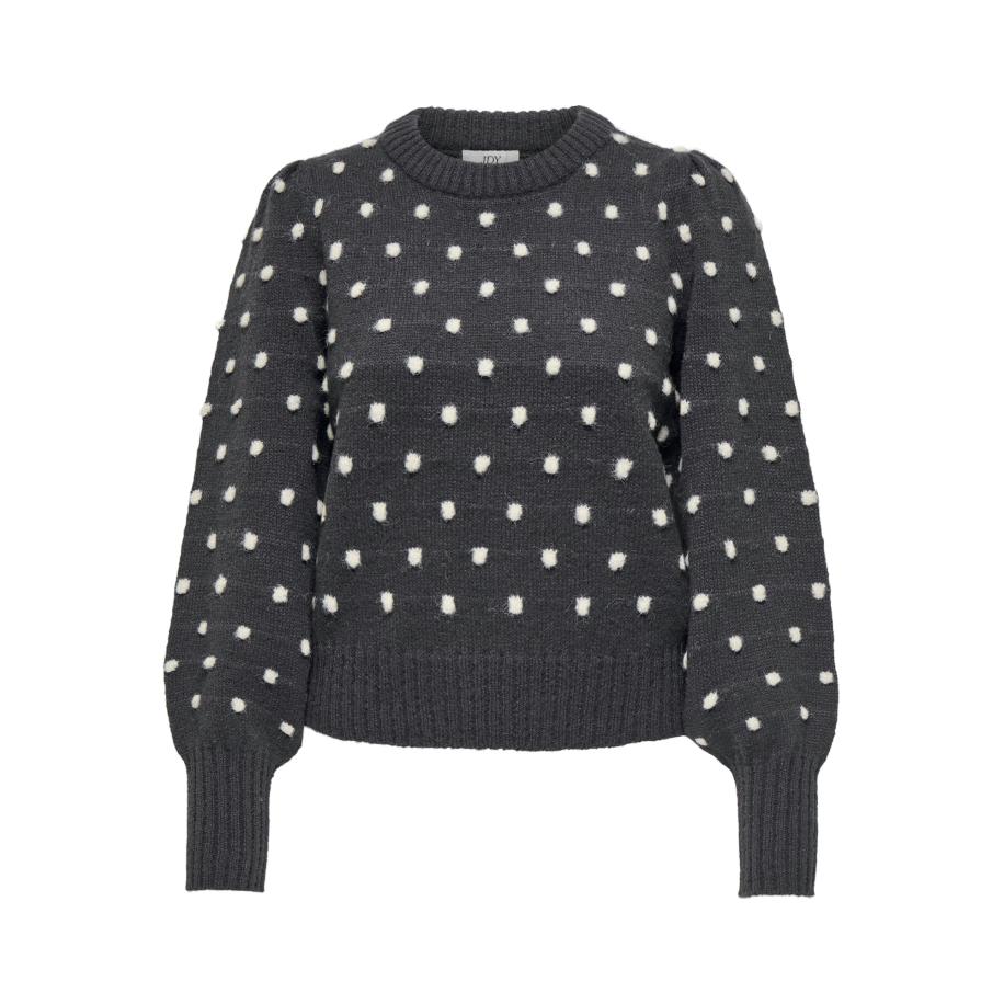JDY JDY Trui JDYSigrid donkergrijs / offwhite -