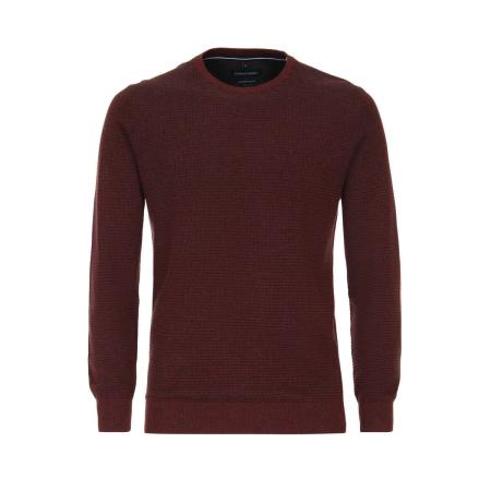 Casa Moda Casual Trui ronde hals rood, Melange