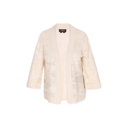 Usha usha BLACK LABEL Gebreid vest Fashion Look offwhite