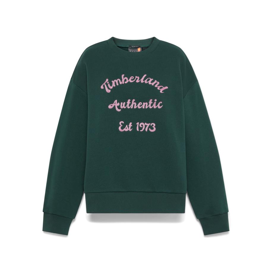 Timberland TIMBERLAND Sweatshirt donkergroen / lichtroze -