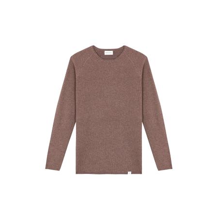 Nowadays NOWADAYS Trui Honeycomb bruin