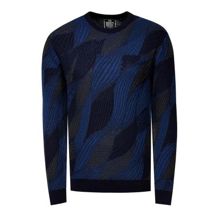 Rusty Neal Rusty Neal Trui blauw / navy / donkergrijs