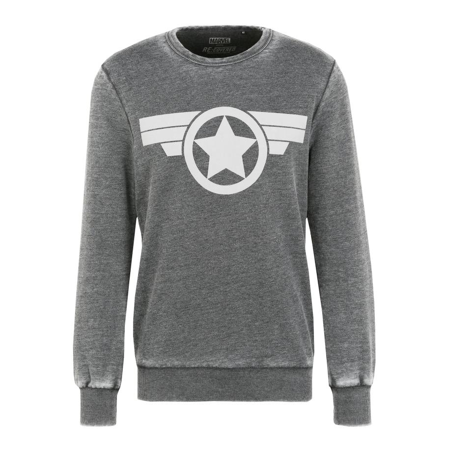 Recovered Recovered Sweatshirt Marvel Captain America grijs -