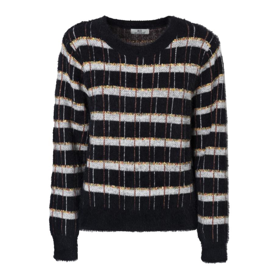 Influencer Influencer Trui ecru / zwart -