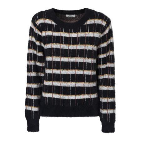 Influencer Influencer Trui ecru / zwart