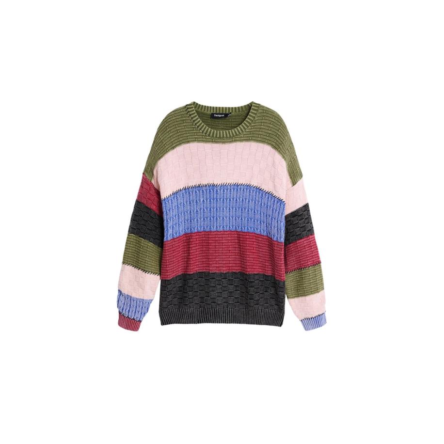 Desigual Desigual Sweatshirt nude / blauw / olijfgroen / rood / zwart -