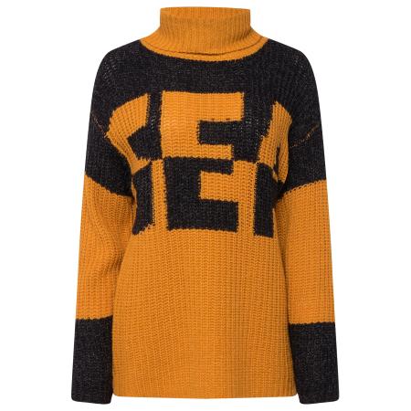 LAURASØN LAURASØN Trui donkergeel / zwart