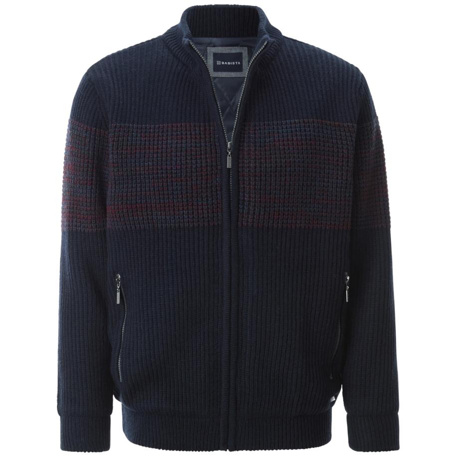 BABISTA BABISTA Gebreid vest Brusitati donkerblauw / rood -