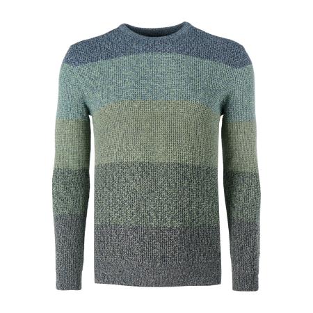 Marvelis Casual Trui ronde hals olijf, Gestreept