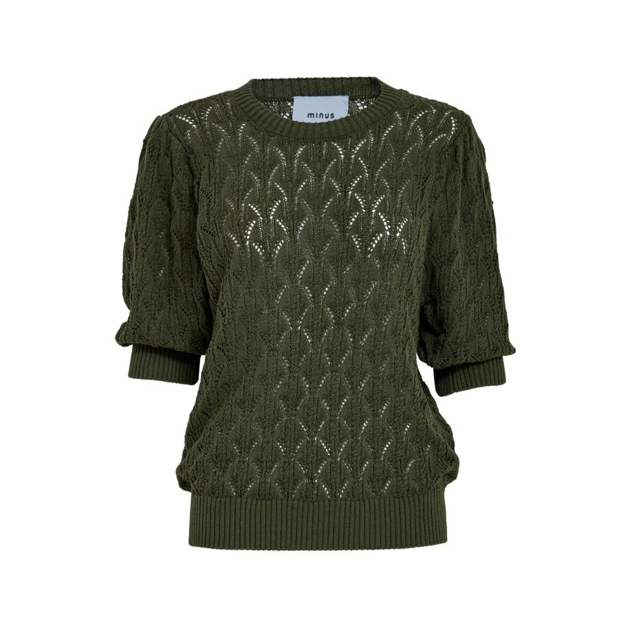 Minus minus Trui Lamina donkergroen -