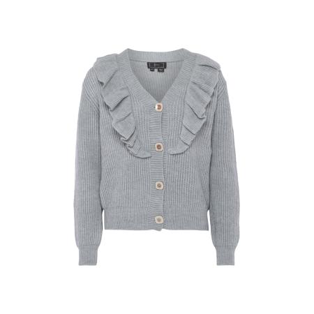 caspio caspio Gebreid vest lichtgrijs