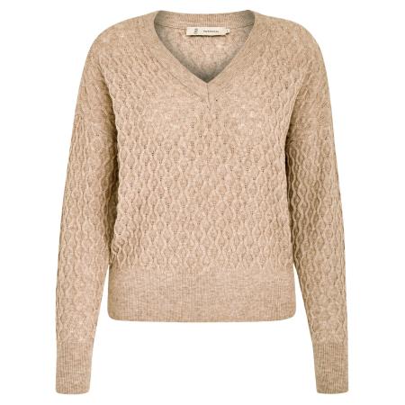 Peppercorn Peppercorn Trui Rosalia donkerbeige