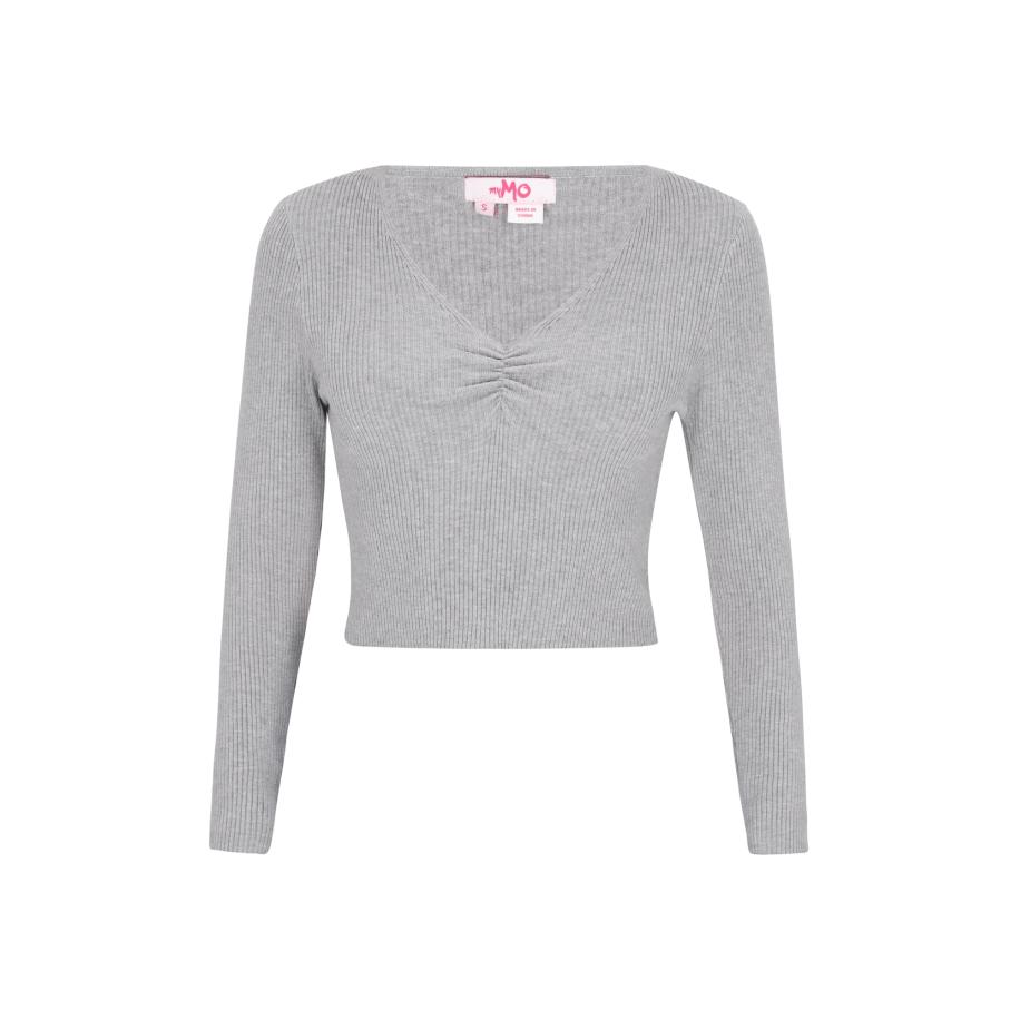 MYMO Trui Comfy grijs gemêleerd Grijs