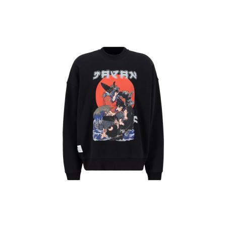 Alpha Industries ALPHA INDUSTRIES Sweatshirt Japan Warrior nude / enziaan / rood / zwart