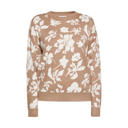 Sidona Sidona Trui bruin / wit