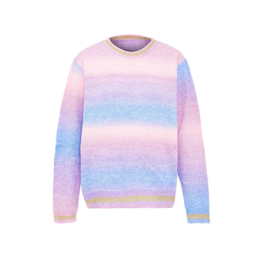 Sidona Sidona Trui lichtblauw / goud / lichtlila / rosa -