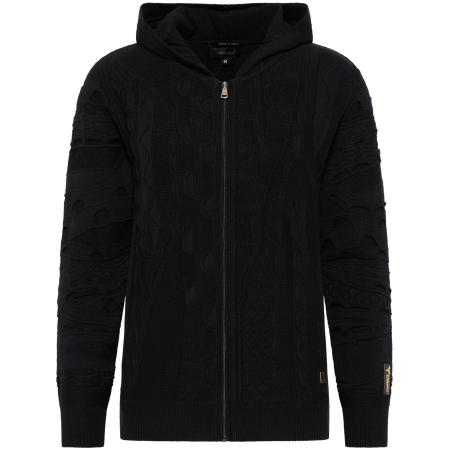 carlo colucci Carlo Colucci Gebreid vest goud / zwart