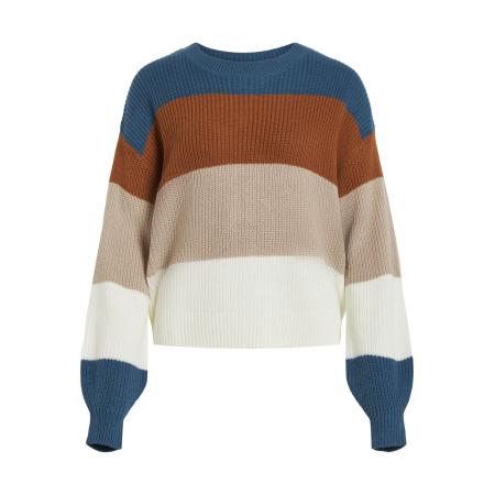 Vila VILA Trui beige / karamel / petrol / wit