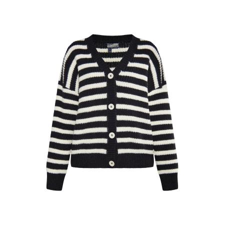 DreiMaster DreiMaster Vintage Gebreid vest zwart / natuurwit